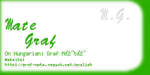 mate graf business card